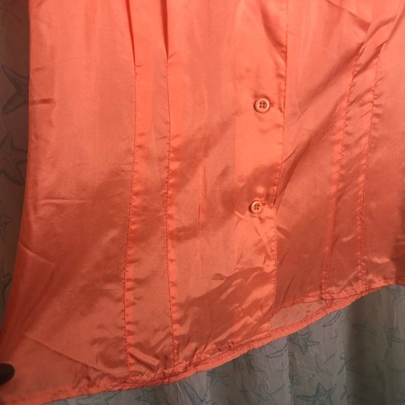 Vintage Silk Blouse Le Gang Montreal Canada size S - Picture 7 of 8